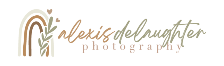 logo of alexis delaughter photography